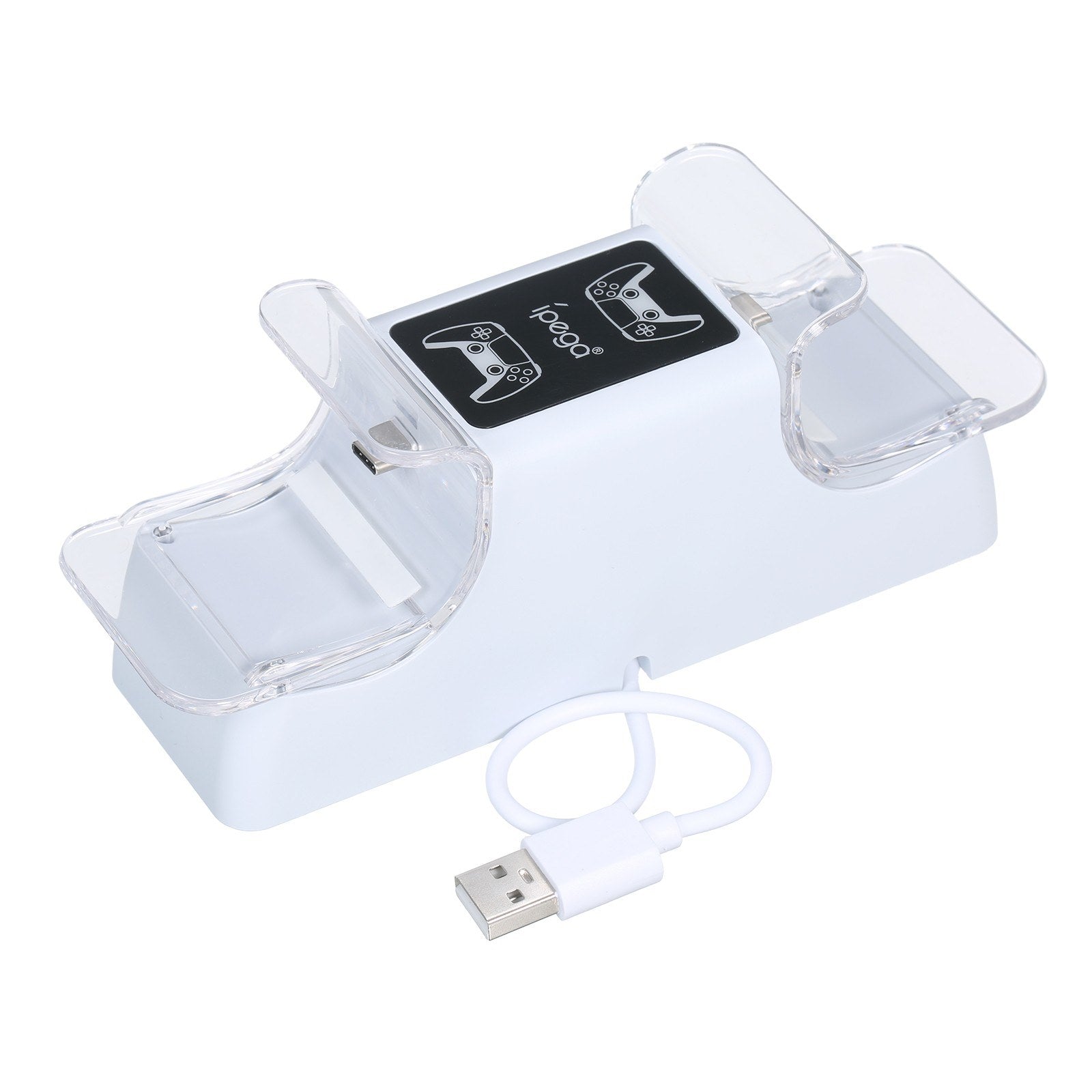 IPEGA PG-P5003 PS5 Controller Charger Station Dual Charger Dock for PlayStation 5 DualSense Controllers with LED Light Indicator IPEGA PG-P5003 PS5 Controller Charger Station Dual Charger Dock for PlayStation 5 DualSense Controllers with LED Light Indicator
